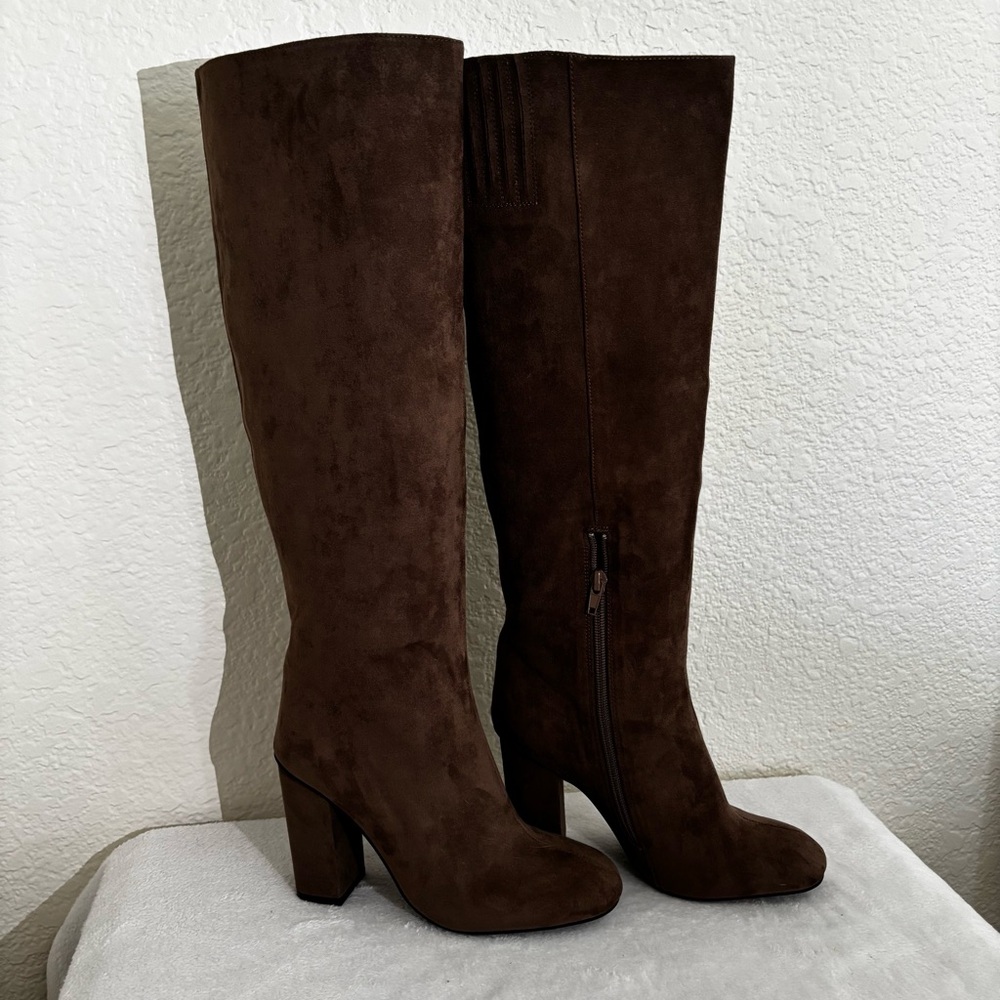 Elegant Brown Knee-High Boots